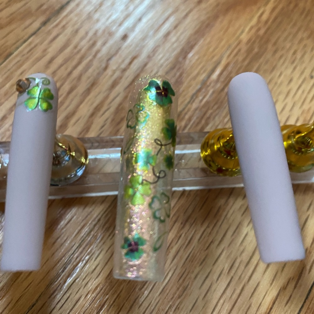 Shamrock ☘️Spring Time Xl Nails - Picture 8 of 9